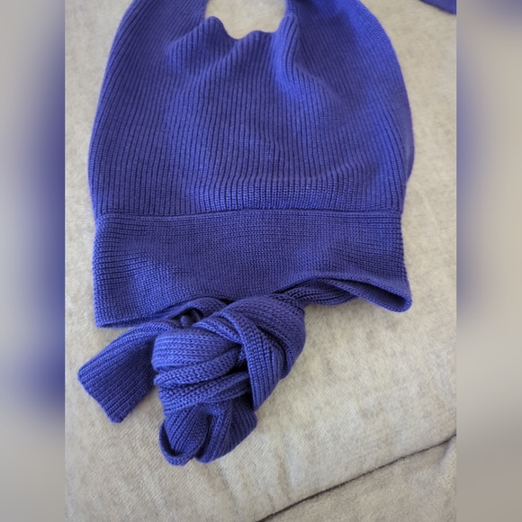 Free People Beach  Orchid Convertible Sweater Tank Size Medium Purple Nwot - Picture 7 of 12